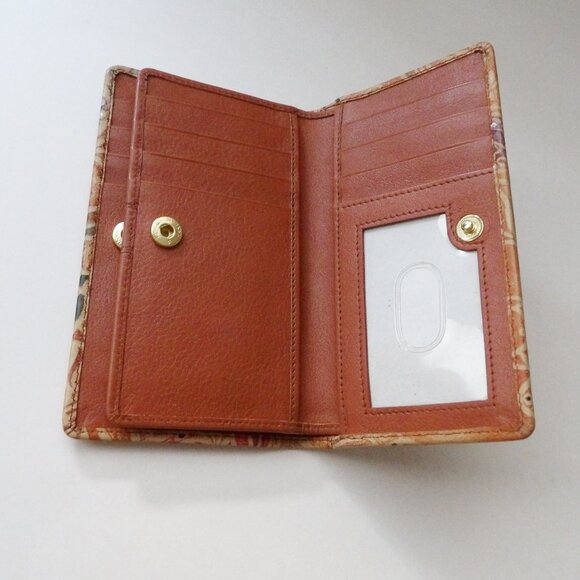 Anuschka Hand Tooled Leather Butterfly Designed Wallet with Box - Picture 8 of 9